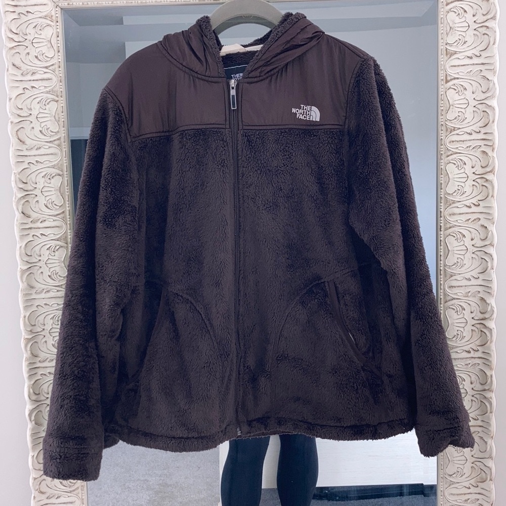 Womens Fuzzy Northface Jacket